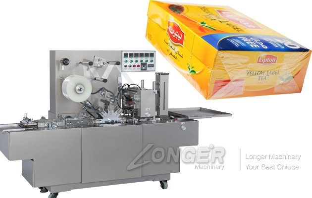 High Speed Automatic Perfume Box Cellophane Wrapping Machine 