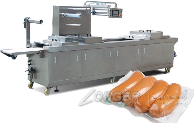 Commercial Grade Stretch Wrap Vacuum Packing Machine For Sausage