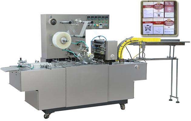 Medicine box cellophane packing machine