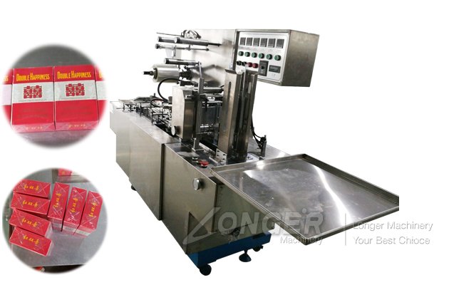 Cigarette case wrapping machine